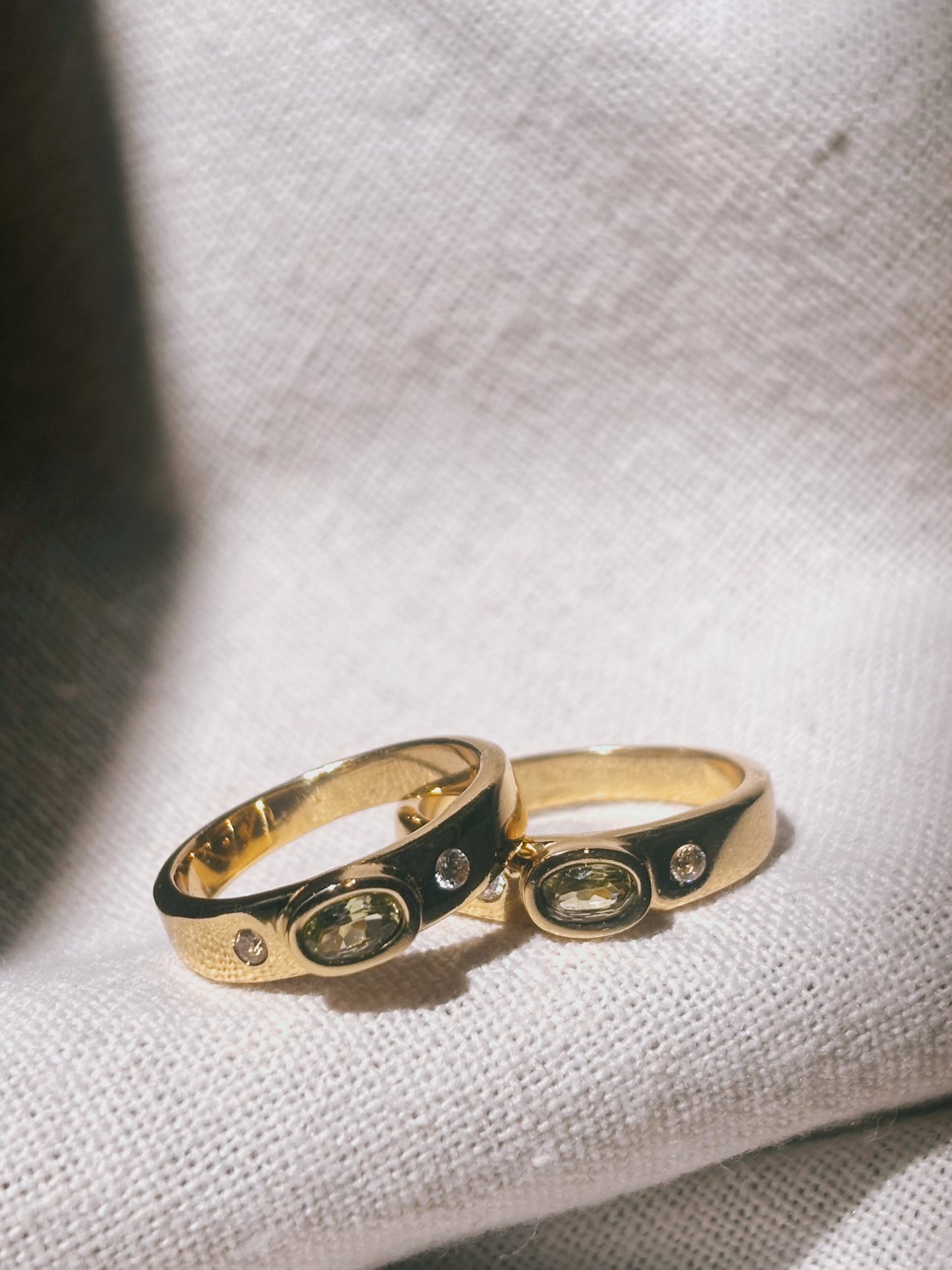 WATI Peridot Ring Gold