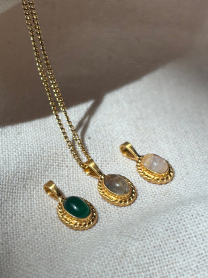 MILYA Labradorit Halskette | Necklace Gold