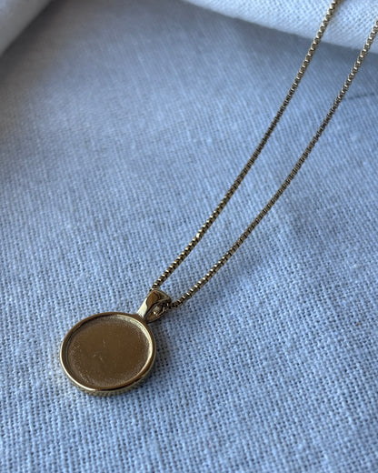 Persönliche Gravur | Engraving Kette Gold (Kette & Anhänger)