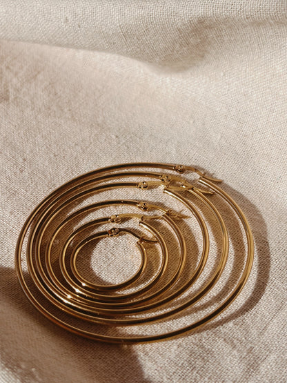 LUMA HOOP 65mm Ohrring | Earring Gold
