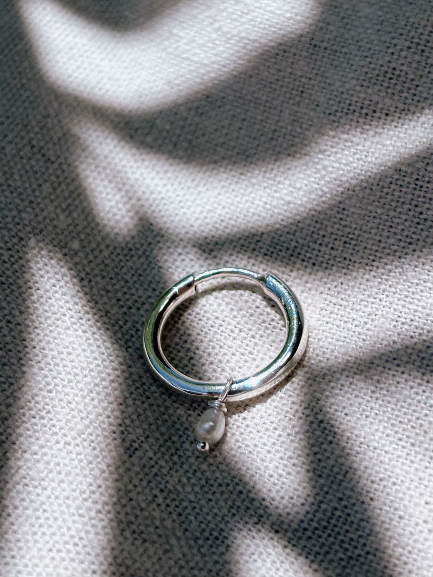 RINA (mit oder ohne Anhänger) 12mm Ohrring | Earring Silver