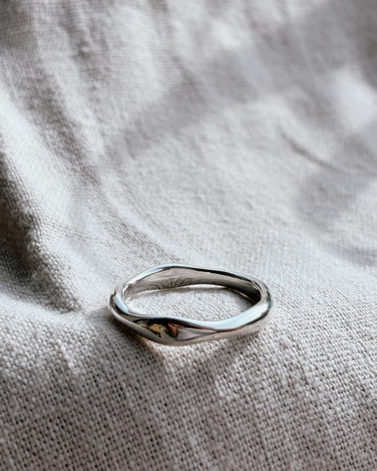 BENITA (Wave) Ring Silver breit | wide