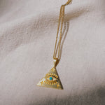 TRI PROTECTION EYE Turquoise Halskette | Necklace Gold