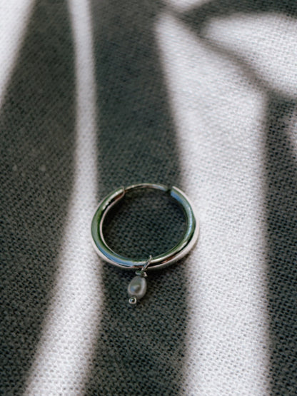 RINA (mit oder ohne Anhänger) 12mm Ohrring | Earring Silver