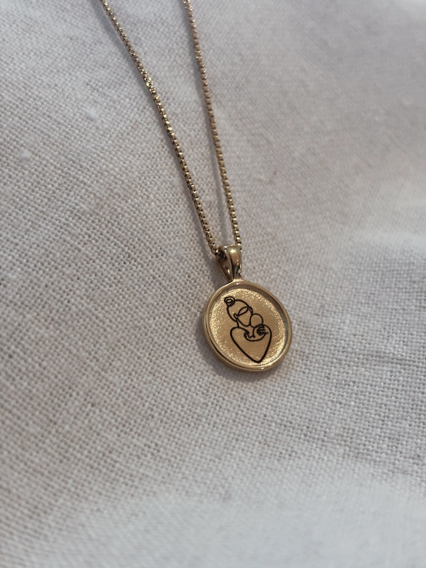 Persönliche Gravur | Engraving Kette Gold (Kette & Anhänger)