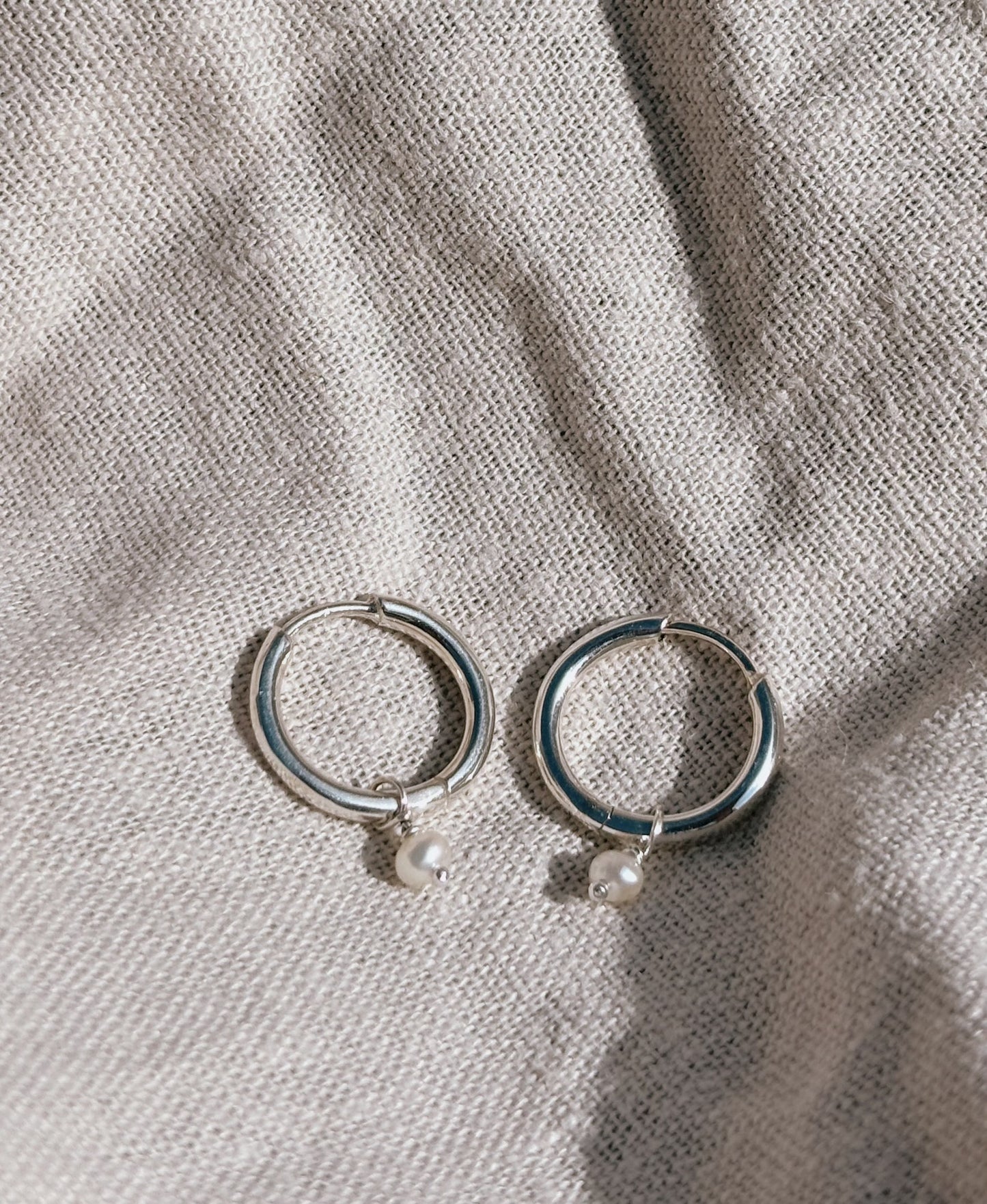 RINA (mit oder ohne Anhänger) 12mm Ohrring | Earring Silver