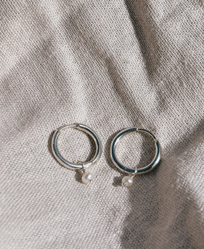 RINA (mit oder ohne Anhänger) 12mm Ohrring | Earring Silver