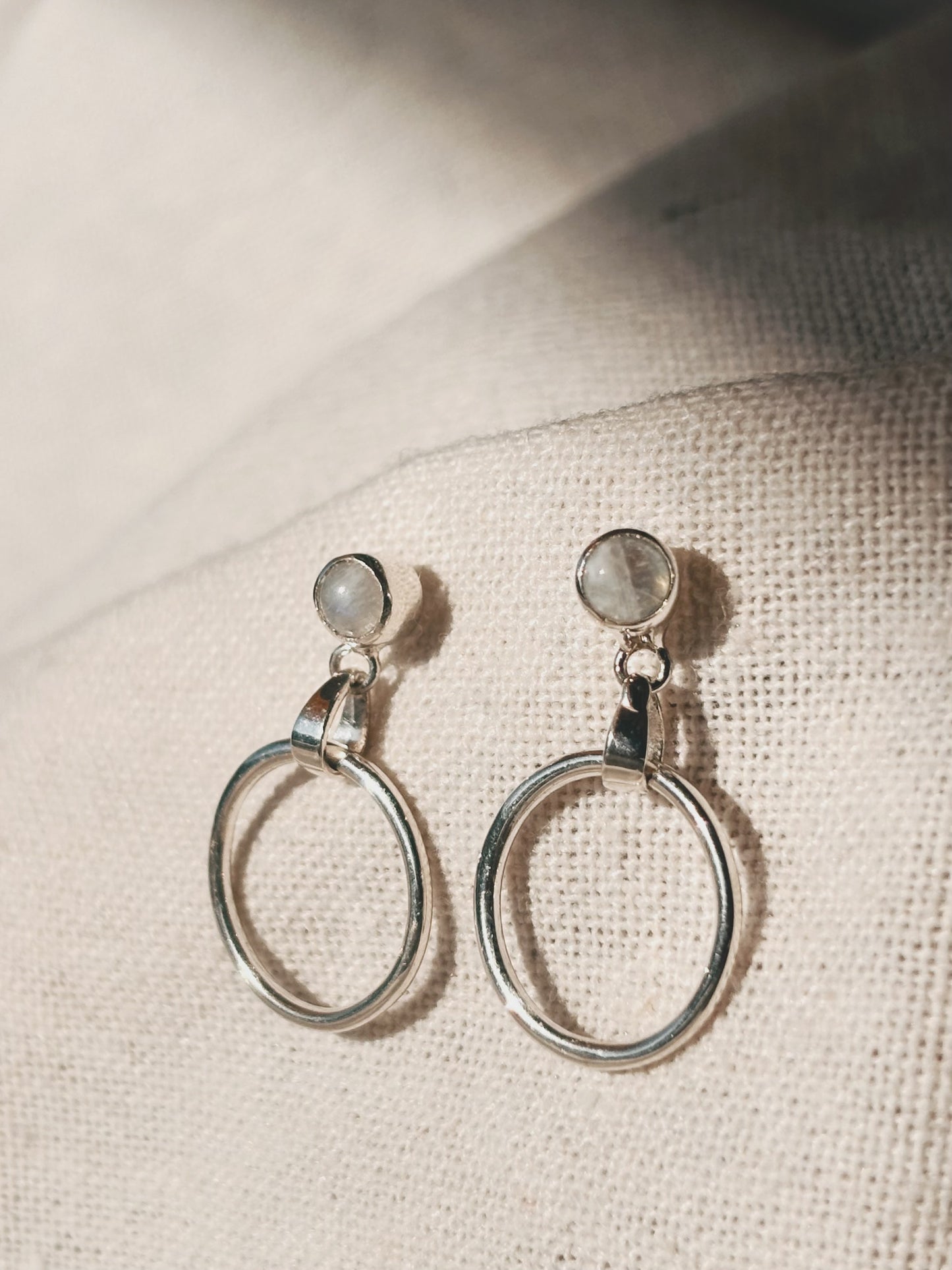 DIAN Mondstein Ohrring | Earring Silver