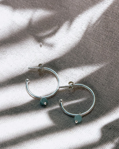 LIV Ohrring Amazonit | Earring Silver