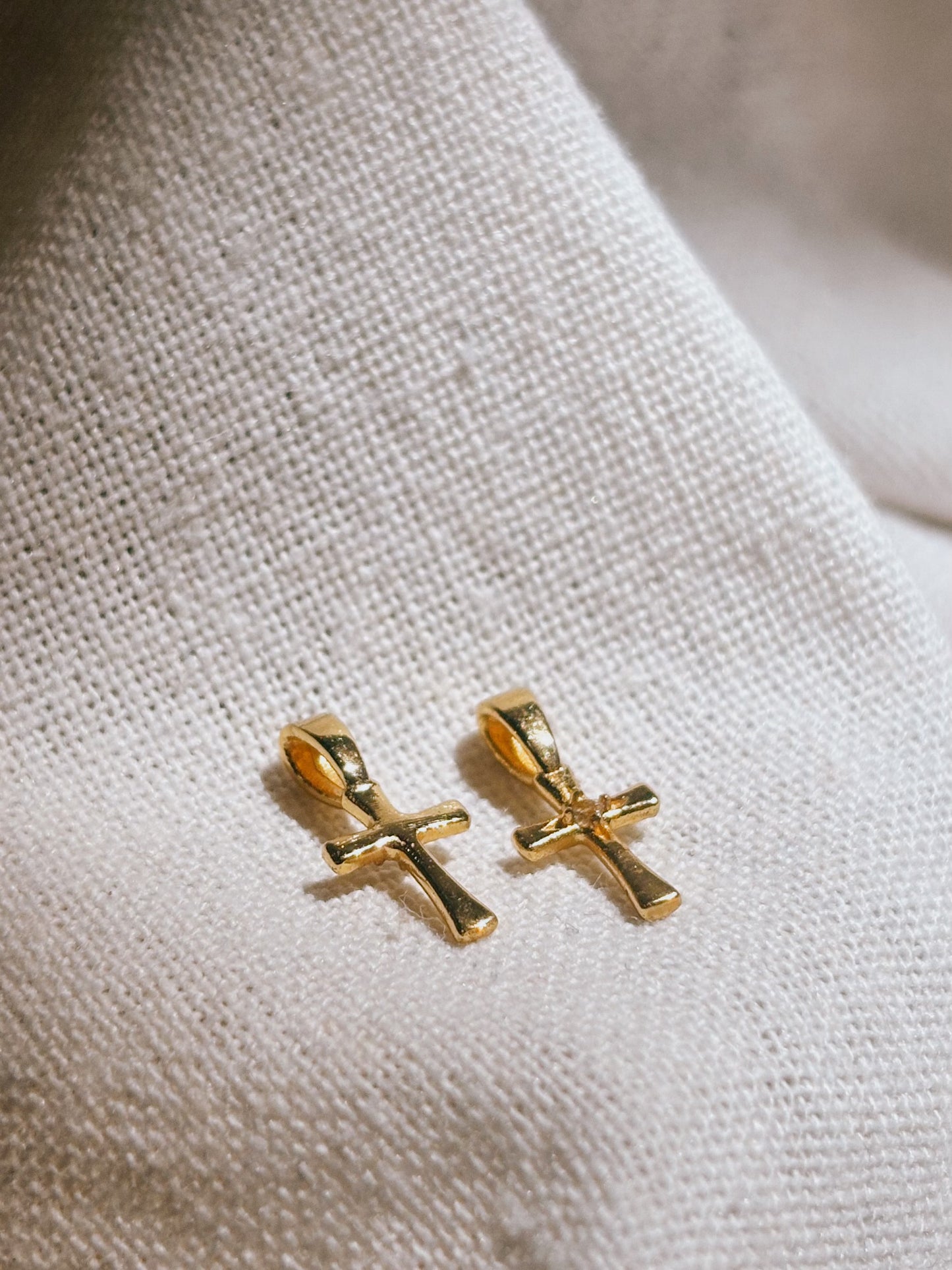 KREUZ Zircon Halskette | Necklace Gold