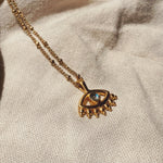 Protection EYE Mondstein Halskette | Necklace Gold