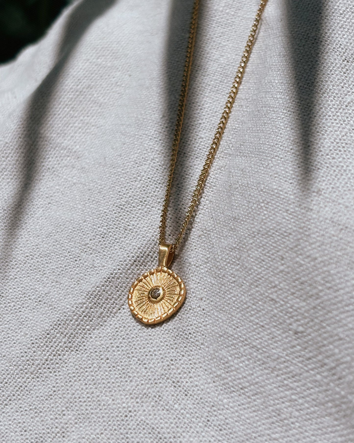 ADITA Zircon Halskette | Necklace Gold