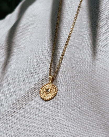 ADITA Zircon Halskette | Necklace Gold