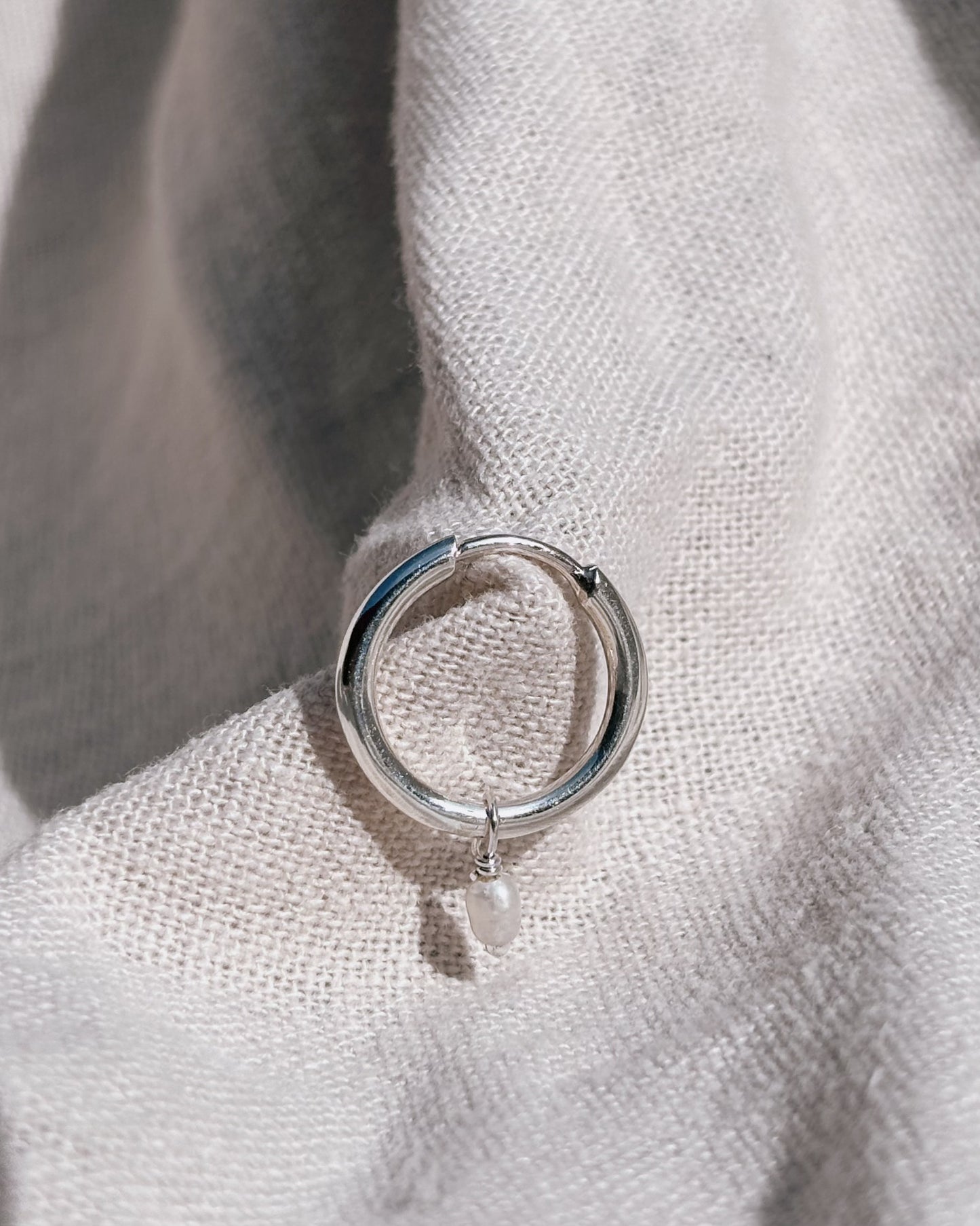 RINA (mit oder ohne Anhänger) 12mm Ohrring | Earring Silver