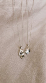 HAMSA HAND Turquoise Halskette  | Necklace Silver