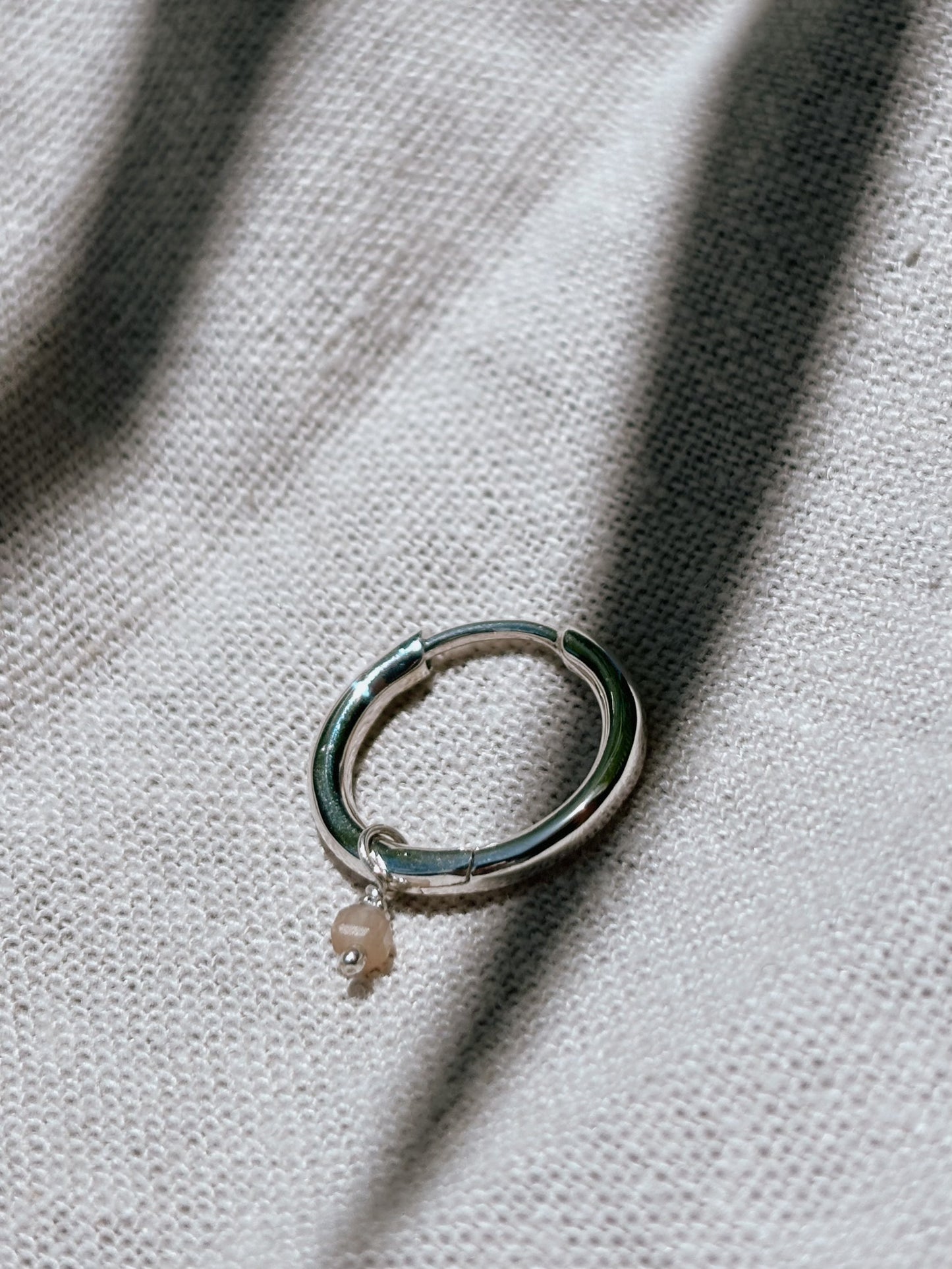 RINA (mit oder ohne Anhänger) 12mm Ohrring | Earring Silver