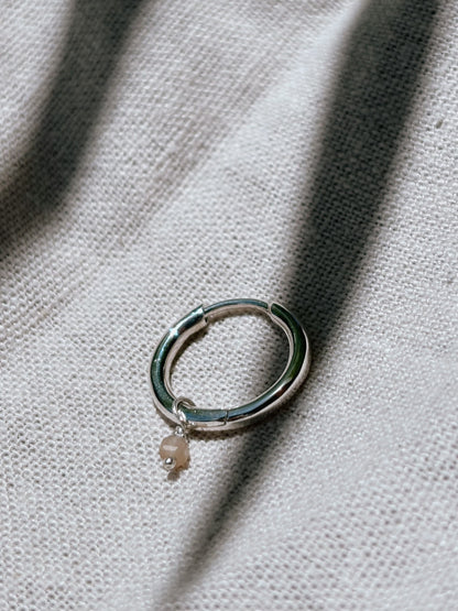 RINA (mit oder ohne Anhänger) 12mm Ohrring | Earring Silver