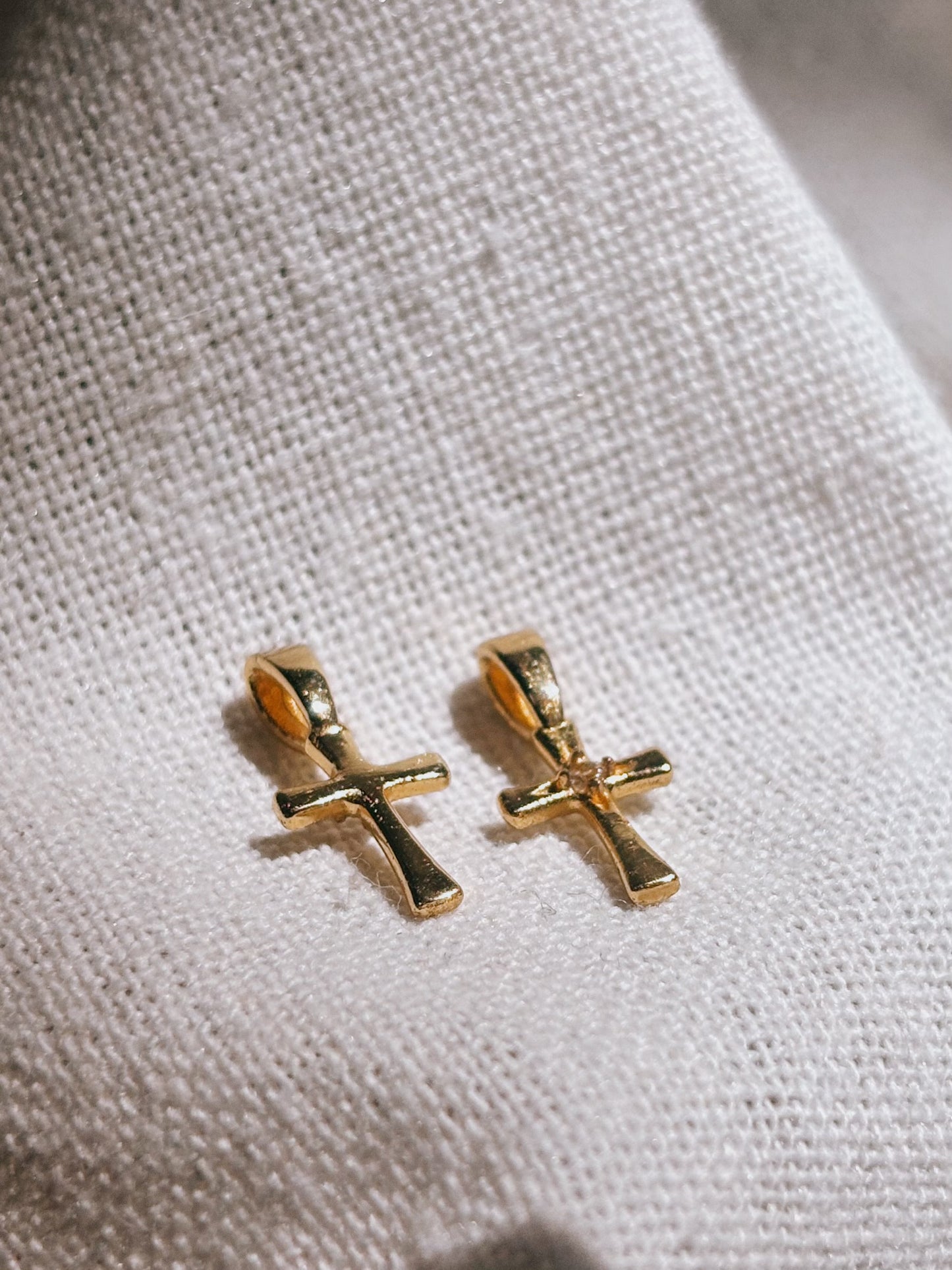 KREUZ Zircon Halskette | Necklace Gold