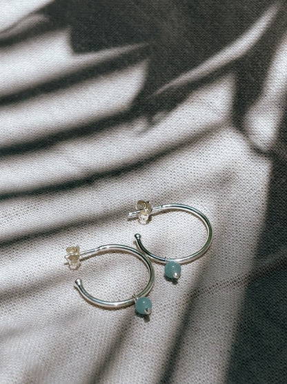 LIV Ohrring Amazonit | Earring Silver