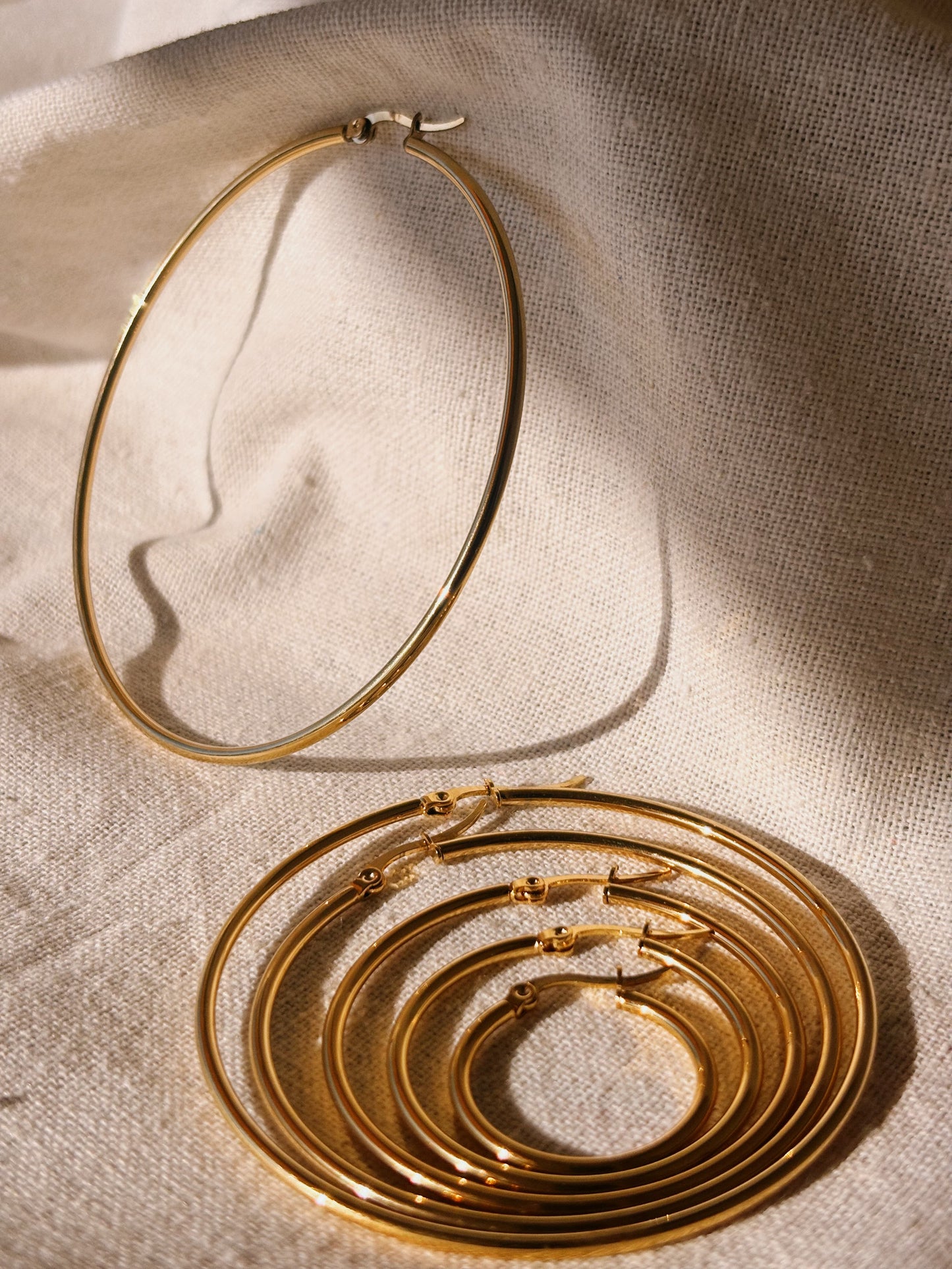 LUMA HOOP 65mm Ohrring | Earring Gold