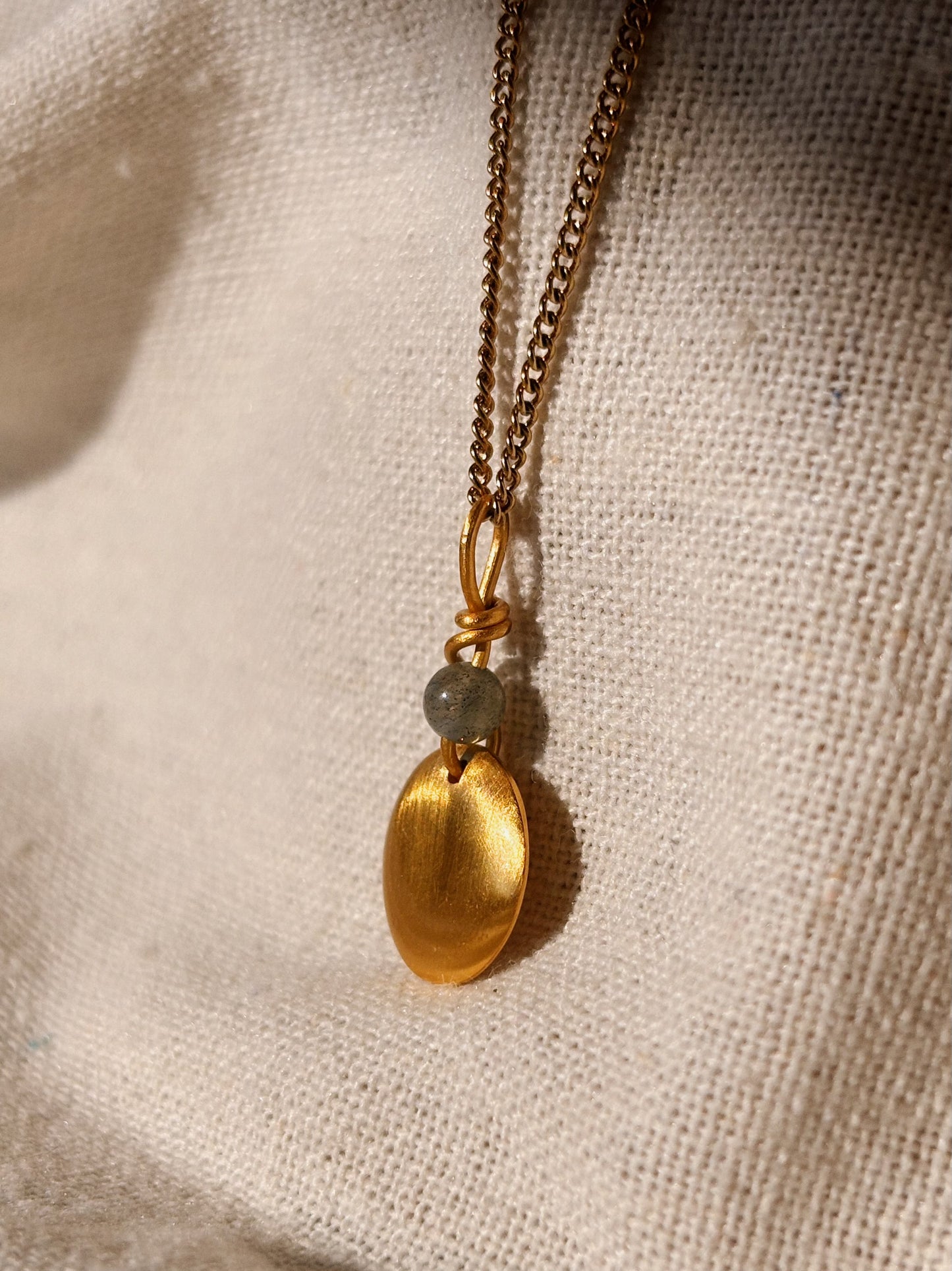ANAM Labradorit Halskette | Necklace Gold