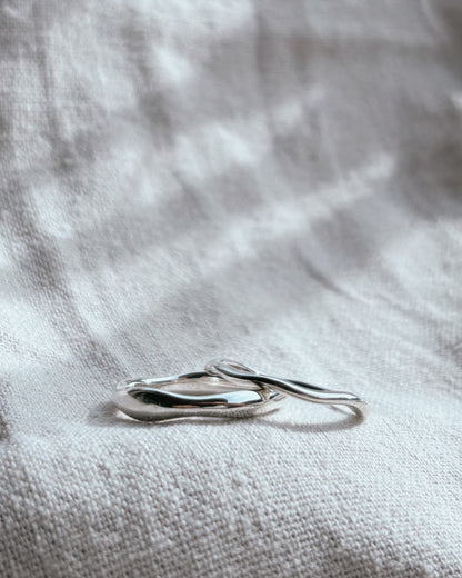 BENITA (Wave) Ring Silver breit | wide