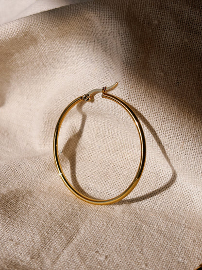 LUMA HOOP 35mm Ohrring | Earring Gold