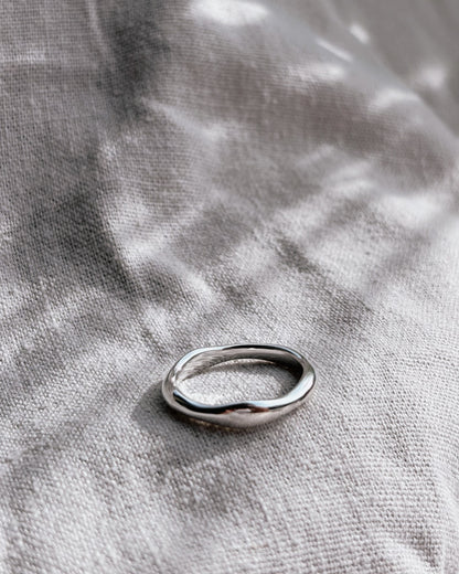 BENITA (Wave) Ring Silver breit | wide
