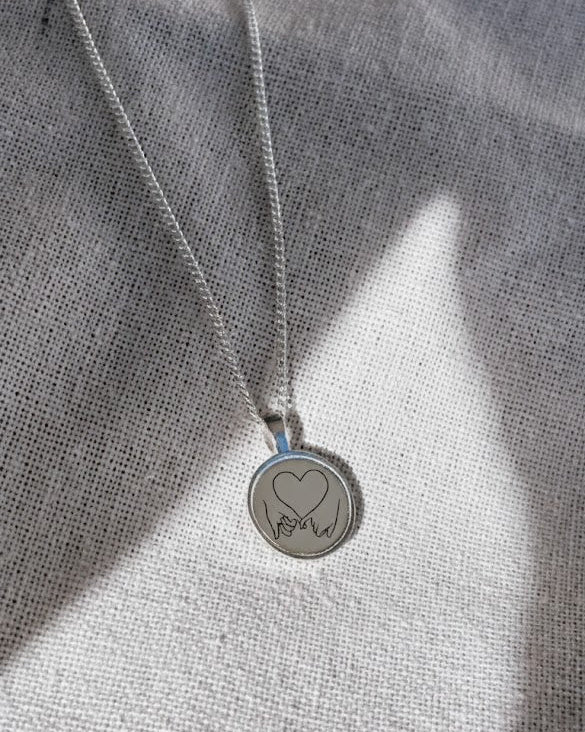 Persönliche Gravur | Engraving Kette Silber (Kette & Anhänger)