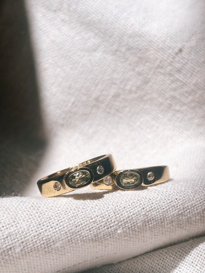 WATI Peridot Ring Gold