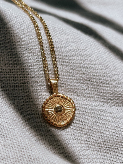 ADITA Zircon Halskette | Necklace Gold