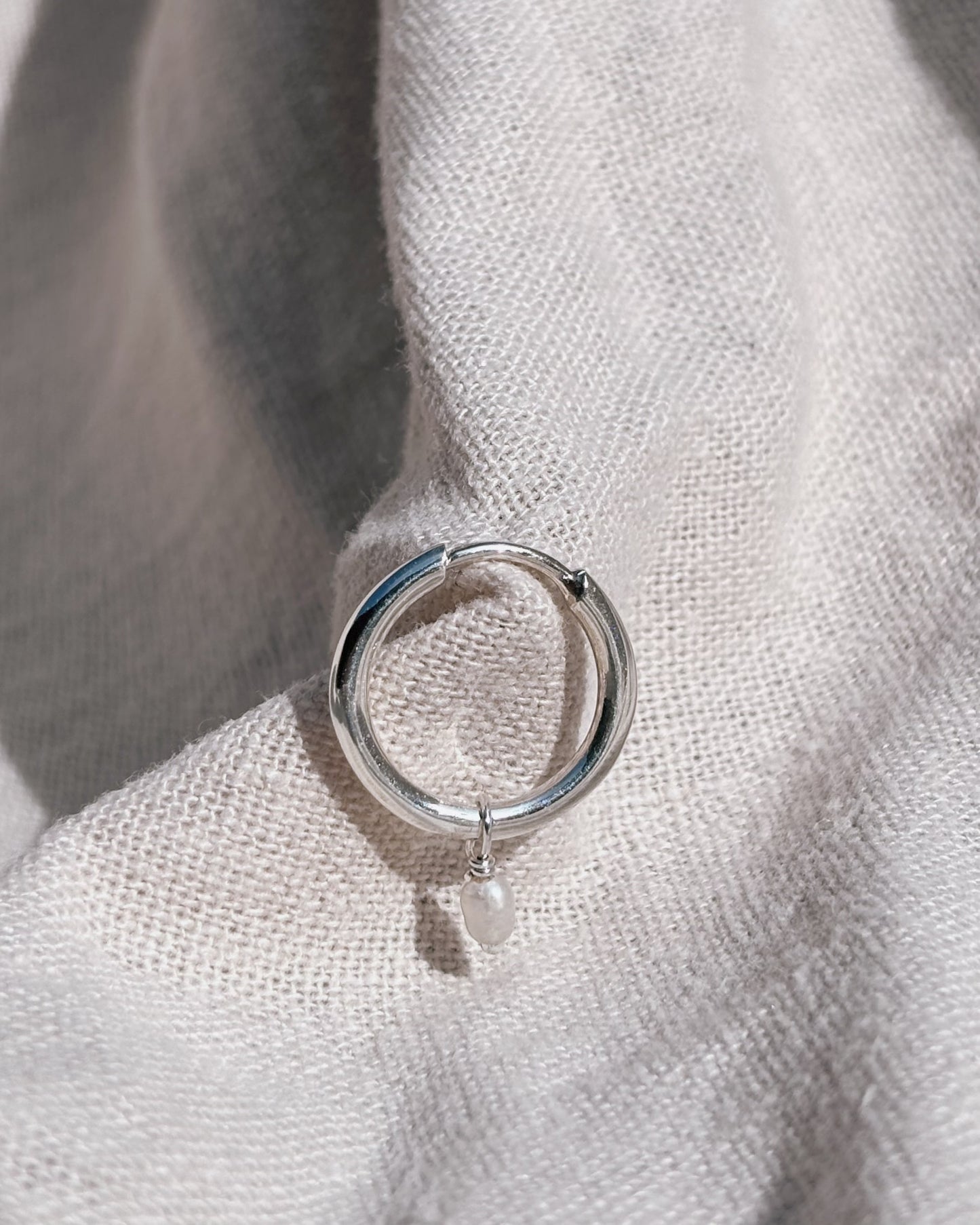 RINA (mit oder ohne Anhänger) 12mm Ohrring | Earring Silver
