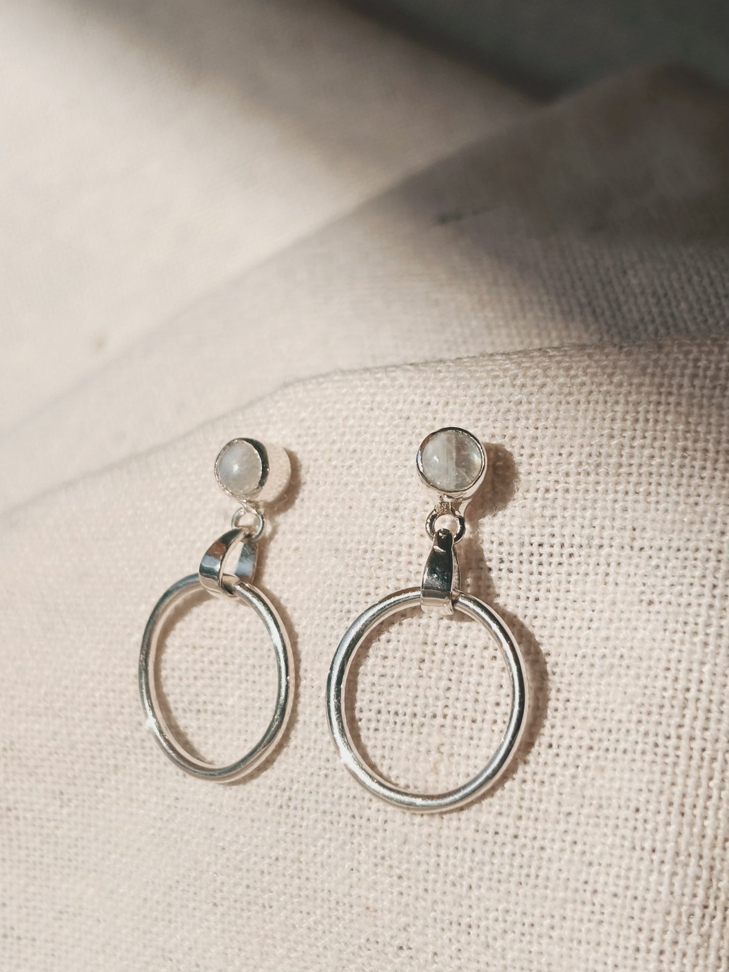 DIAN Mondstein Ohrring | Earring Silver