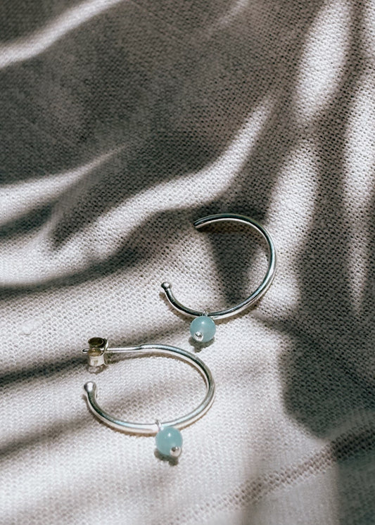 LIV Ohrring Amazonit | Earring Silver