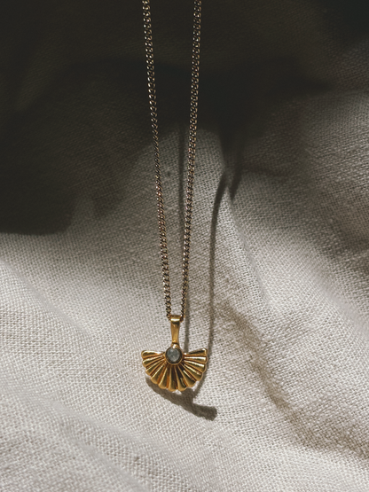 RAISA Moonstone Halskette | Necklace Gold