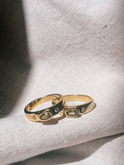 WATI Peridot Ring Gold