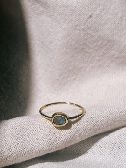 ADE Pāua(Abalone) Ring Gold