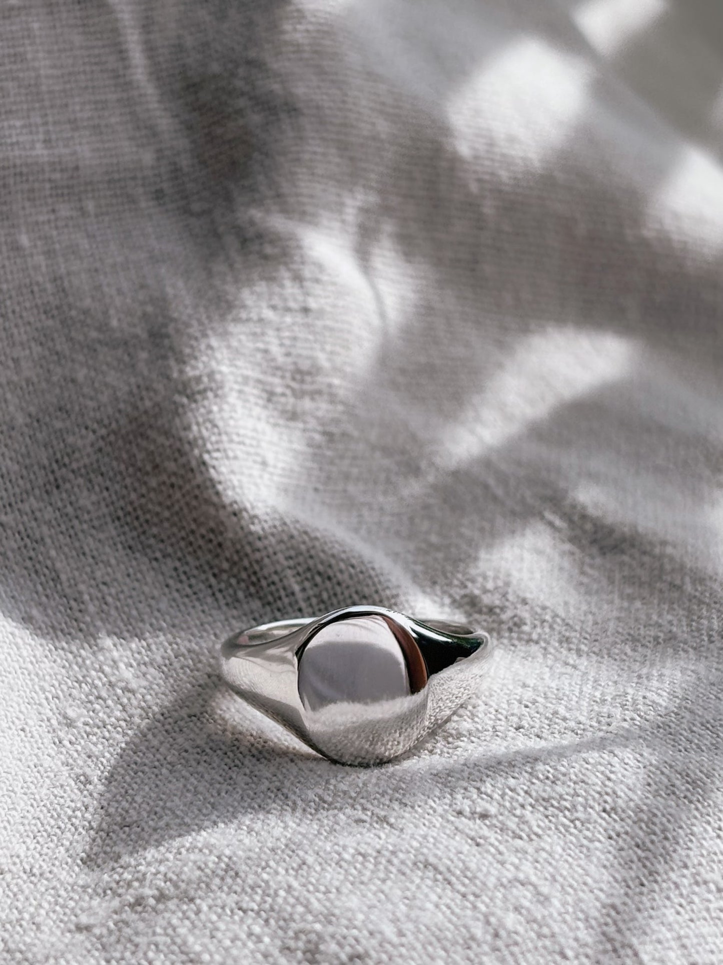 Persönliche Gravur | Engraving Ring Silber Oval