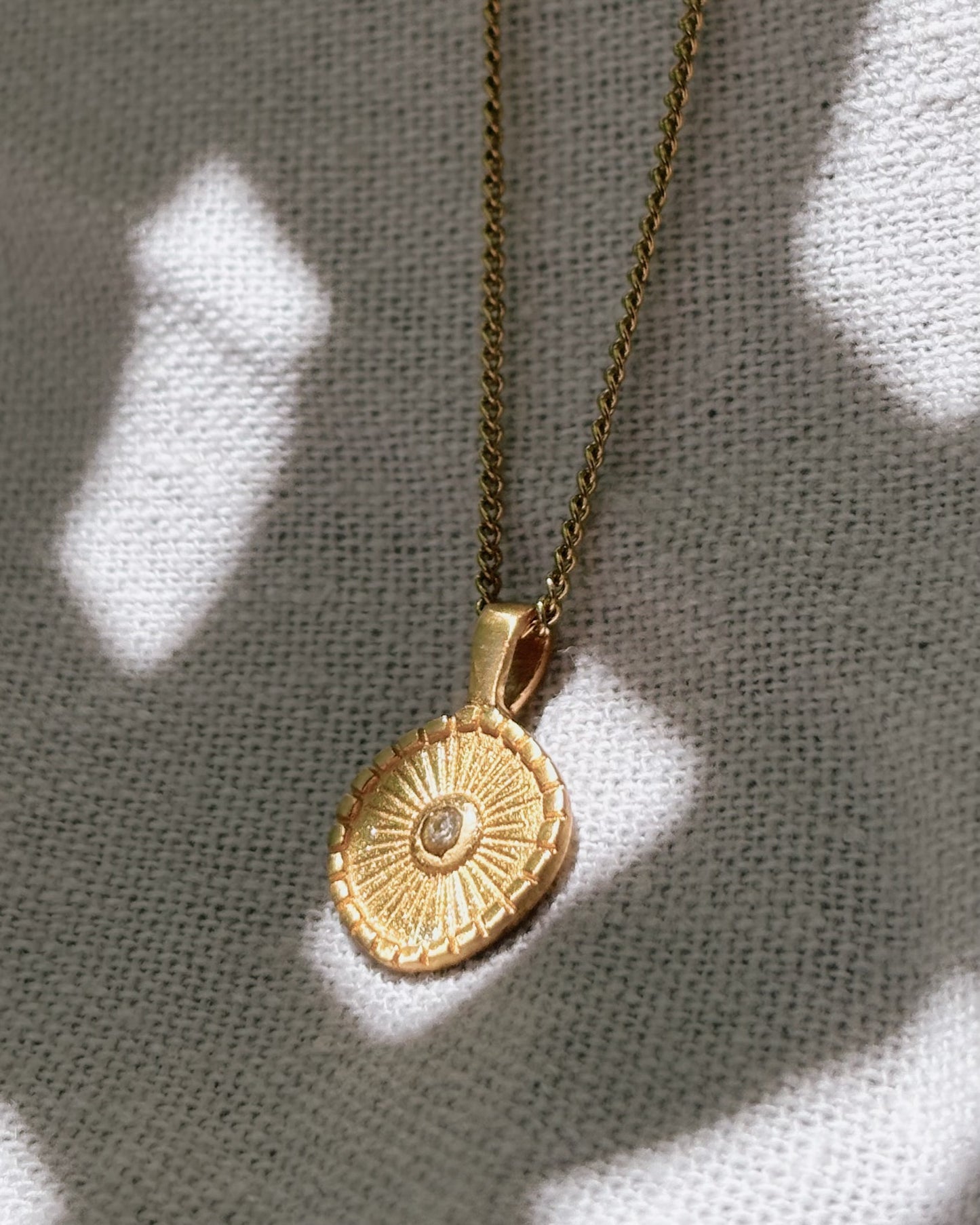 ADITA Zircon Halskette | Necklace Gold