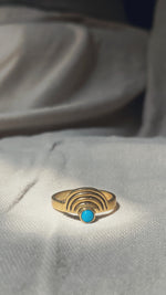 CLEO Turquoise Ring Gold