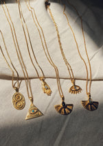 Protection EYE Mondstein Halskette | Necklace Gold