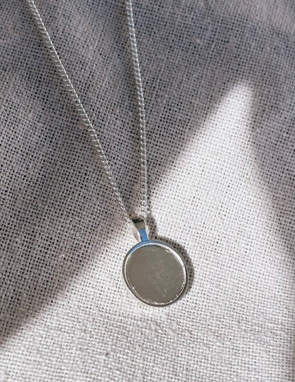 Persönliche Gravur | Engraving Kette Silber (Kette & Anhänger)