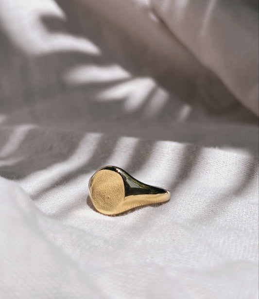 Persönliche Gravur | Engraving Ring Gold Oval