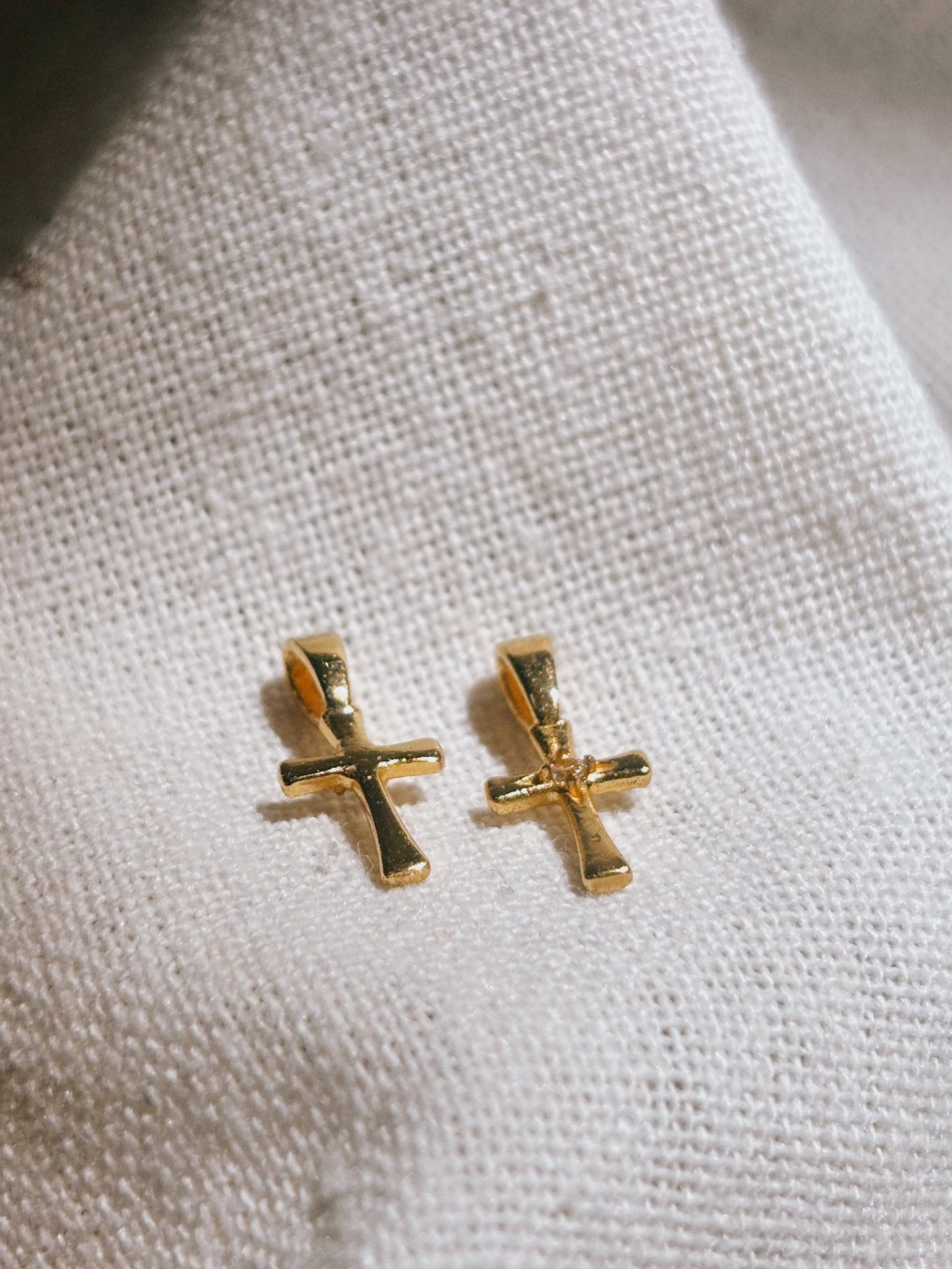 KREUZ Zircon Halskette | Necklace Gold