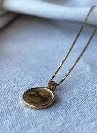 Persönliche Gravur | Engraving Kette Gold (Kette & Anhänger)