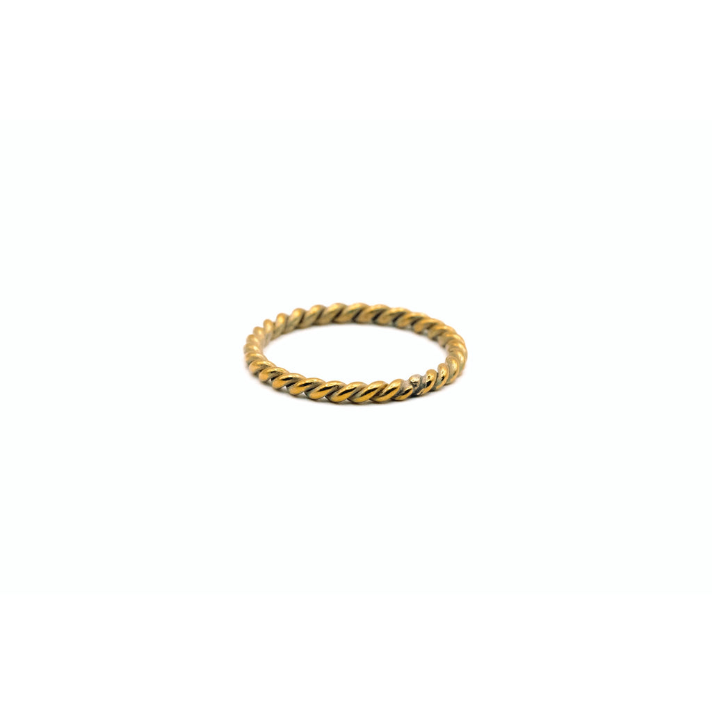 ISTA twisted thin Ring Gold