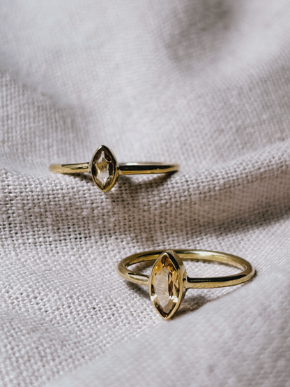 EMIA Citrin Ring Gold