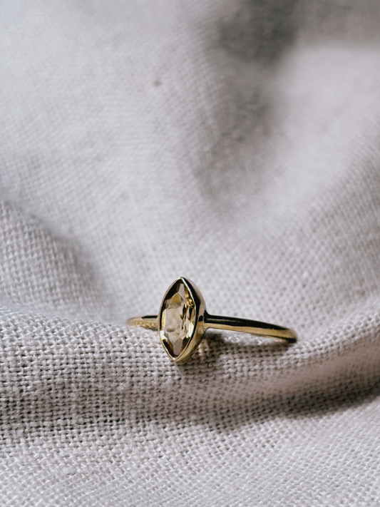EMIA Citrin Ring Gold