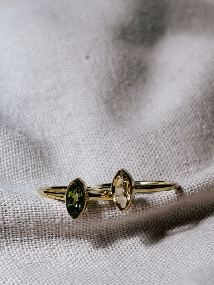 EMIA Peridot Ring Gold
