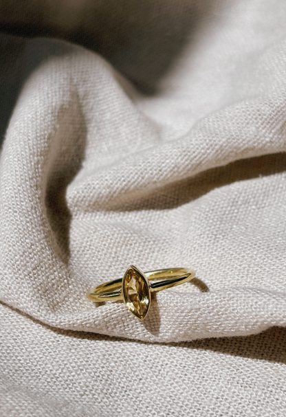 EMIA Citrin Ring Gold